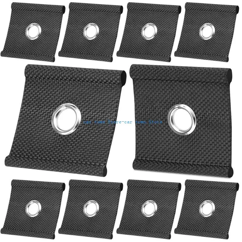 

RXJE 10pcs Camping Piping Accessories Awning Installation Tools Eyelets Piping Eyelet Piping Accessories