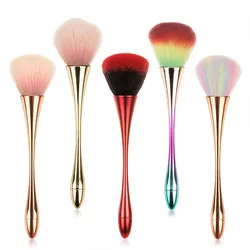 1pc Professional Powder Powder Blush Brush Big Size Soft Fluffy Nail Dust Cleaning Brush Women Girls DIY Make Up Beauty Tools