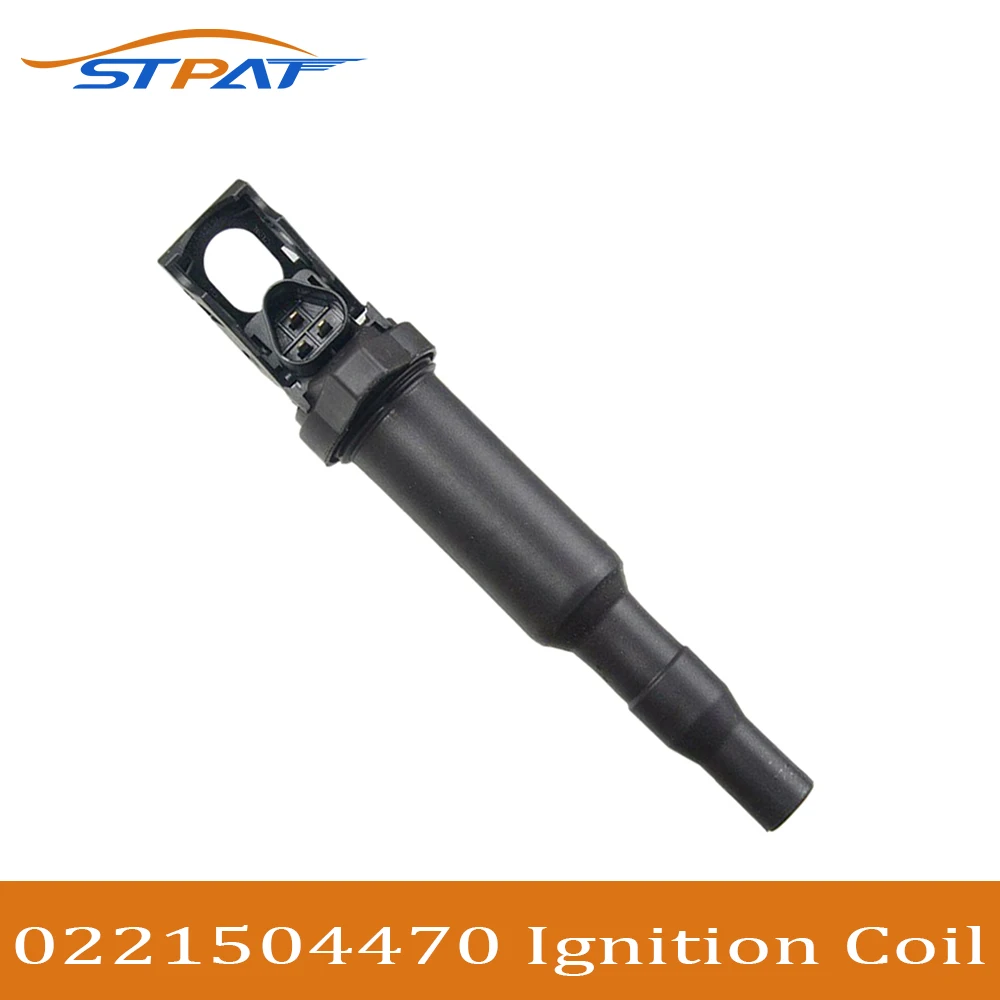 

STPAT Ignition Coil 0221504470 12137594937 12137562744 12137571643 for BMW 325I 325Ci 328I 330Ci 335I 525I X3 X5 M5 M6 Z4