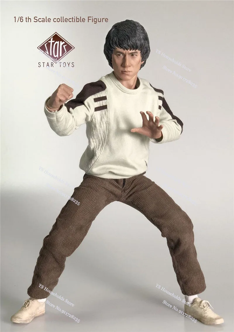 Star Toys STT-001 1/6 Jackie Chan Movable Man Action Figure Police Story Chen Sir Delicate Mini 12