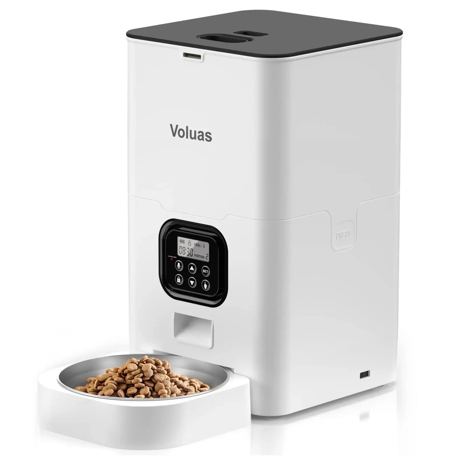 

USB 6L Square Pet Feeder with Automatic Timed Feeding, Moisture-proof and Dustproof Large Capacity, Suitable for Cats and Dogs