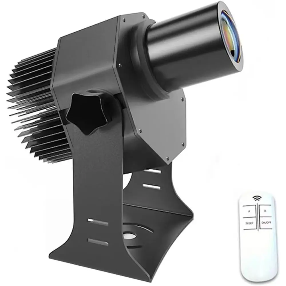 

80W LED Logo GOBO Projector Ip67 Waterproof DJ Effect Light Including Free Custom Glass GOBO to Project Image for Hotel Company