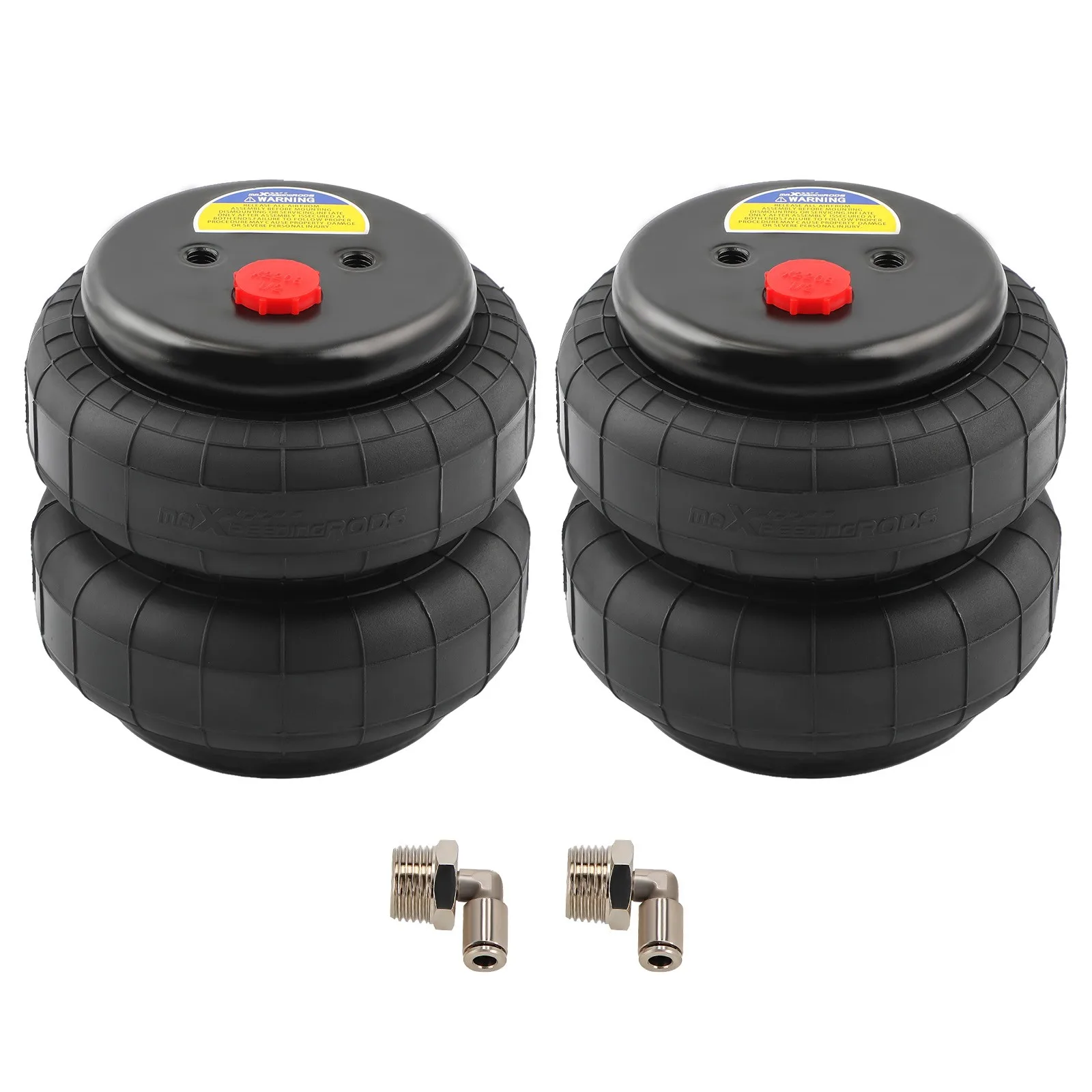 Pair Air Suspension Bags Standard 2500 lb 1/2