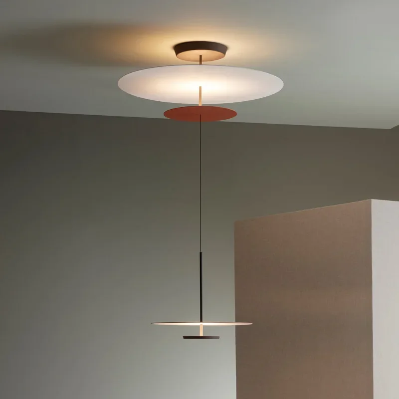 

Nordic round dining room chandelier modern bedroom bedside flying saucer Pendant Hanging lamp bar fashion light lighting fixture