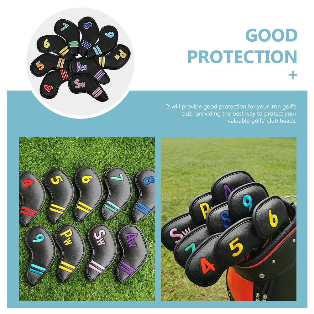 

9 Pcs Golf Club Cover Head Putters Accessories Covers for Women Headcover Clubs Man