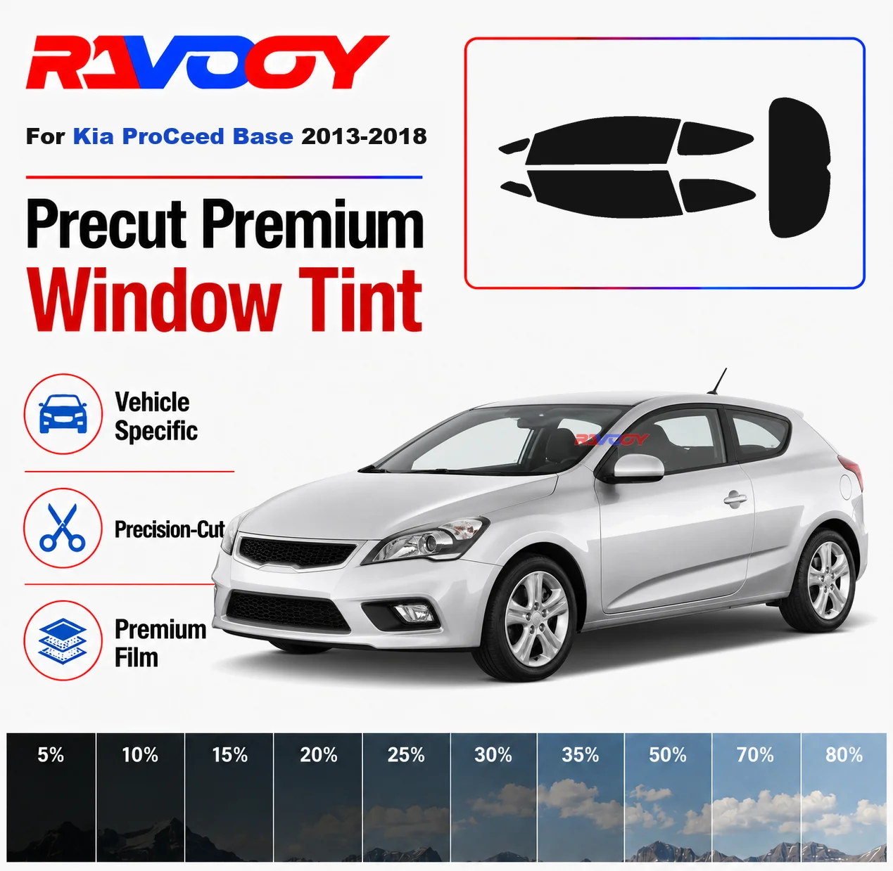 premium-precut-window-tint-kit-front-rear-windows-rear-windshield-for-kia-proceed-base-2013-2018-complete-set-nano-ceramic-film