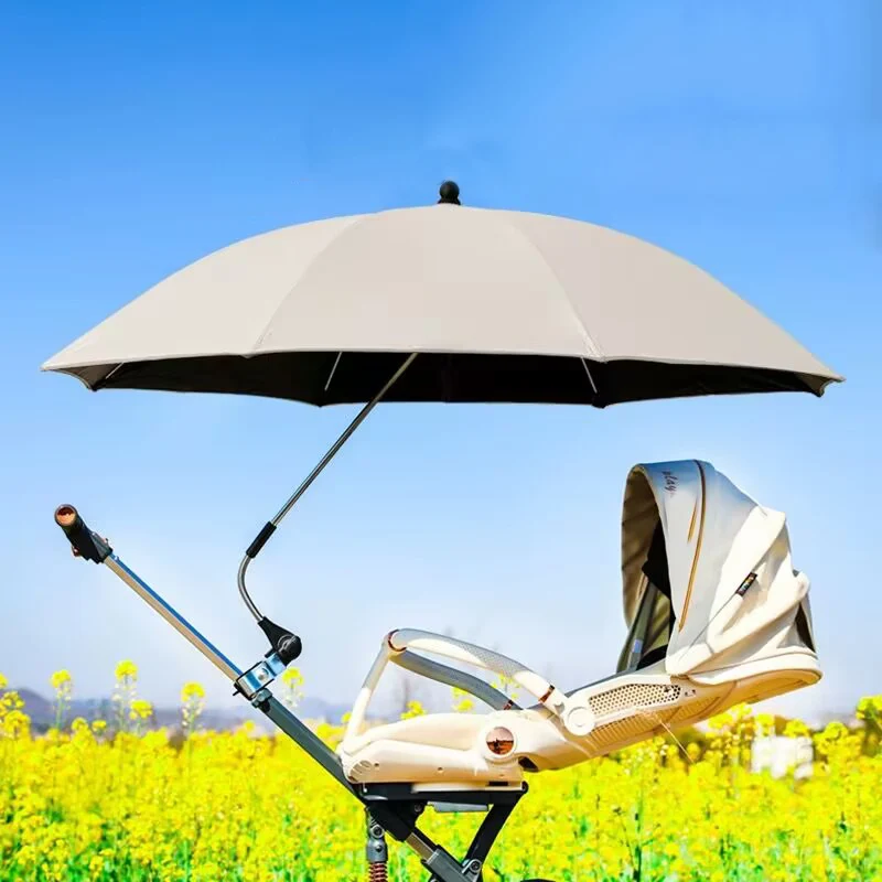 

UV Protection Baby Stroller Umbrella With Clamp Universal Sunscree Rainproof Stroller Cover Umbrella Baby Stroller Accessories
