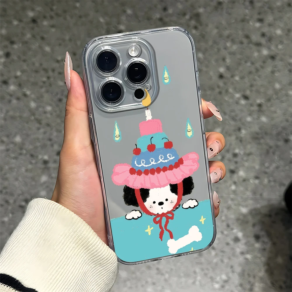 Brush style cake Silicone Phone Case for iPhone 17 16 15 14 13 12 11 Pro Xs Max Air Mini 7 8 6 6s Plus SE 2020 2022 Cover