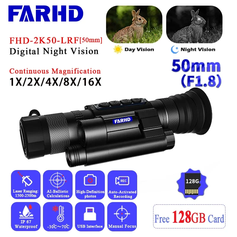 FARHD-2K50-LRF Resolution Long Wave Infrared Thermal Module Temperature Measurement Rechargeable Lithium Battery