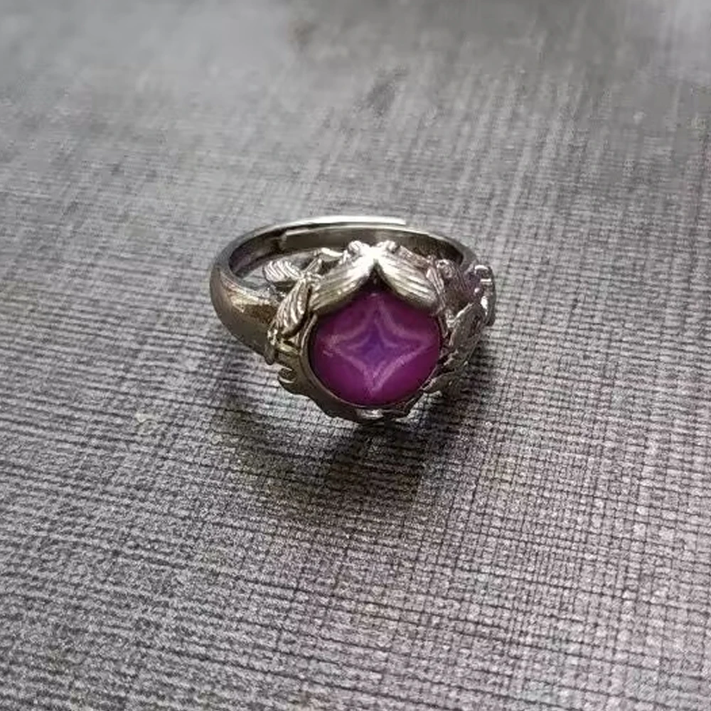 Game Honkai: Star Rail Castorice Cosplay Ring Adjustable Finger Rings Metal Butterfly Jewelry Adult Accessories Party Props