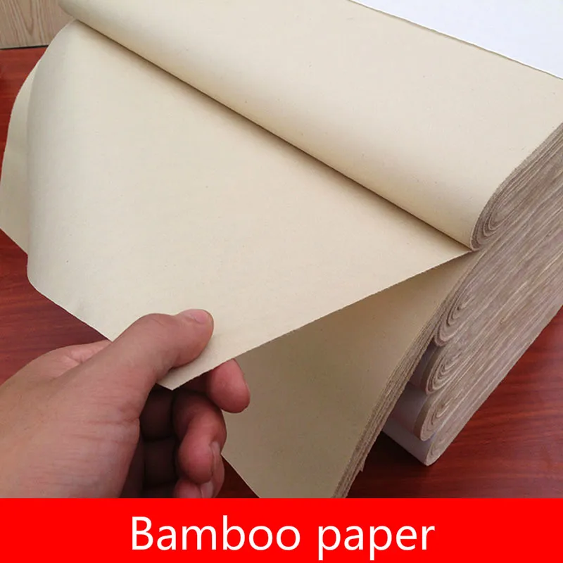 

Bamboo Pulp Half Ripe Xuan Paper Thicken Traditional Rice Paper Chinese Brush Pen Calligraphy Painting Practice Creation Papier