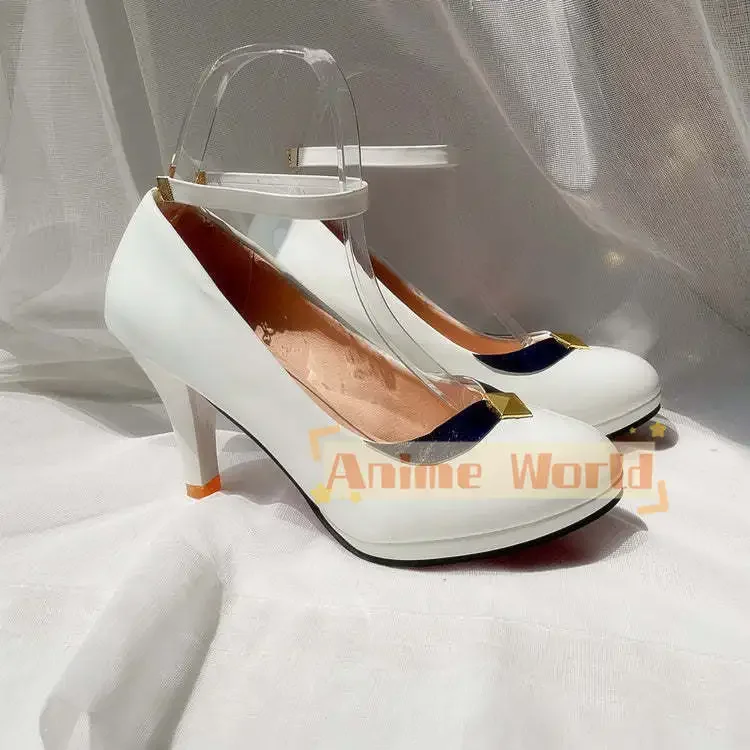 Genshin Impact Ganyu 코스프레 신발 할로윈 카니발 부츠 맞춤 제작