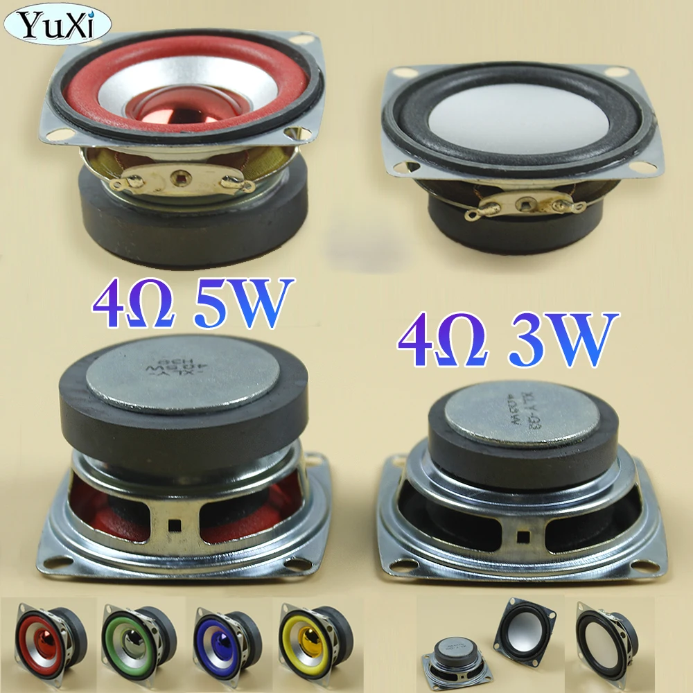 

1Pc Full frequency Speaker 5W 4Ohm Bluetooth Audio Radio External Magnetic Speaker 4Ohm 3W 53MM Square Loudspeaker