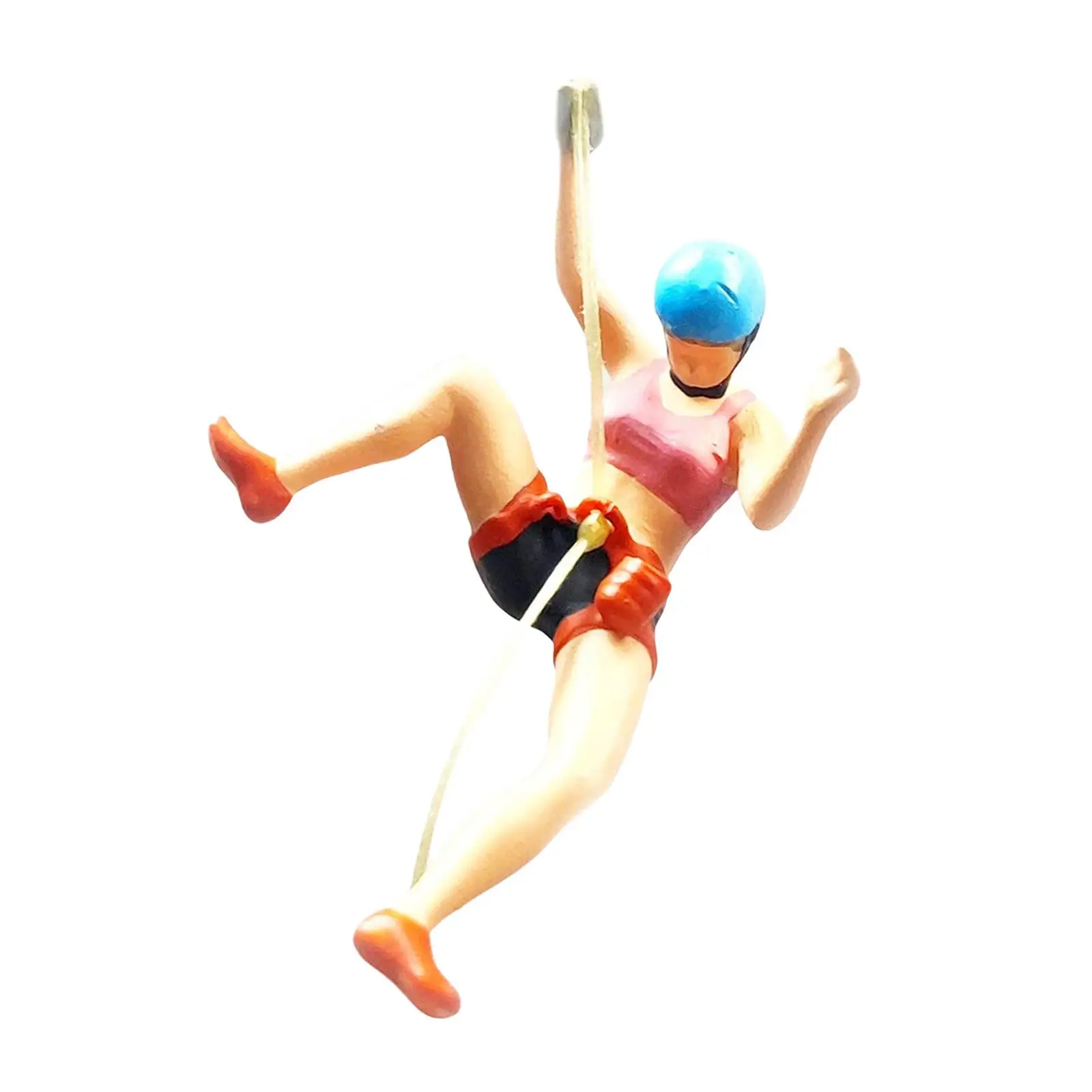 수지 1/64 스케일 등산 사람들 피규어, 미니 사람들 모델, 모래 테이블 레이아웃을 위한 작은 사람들