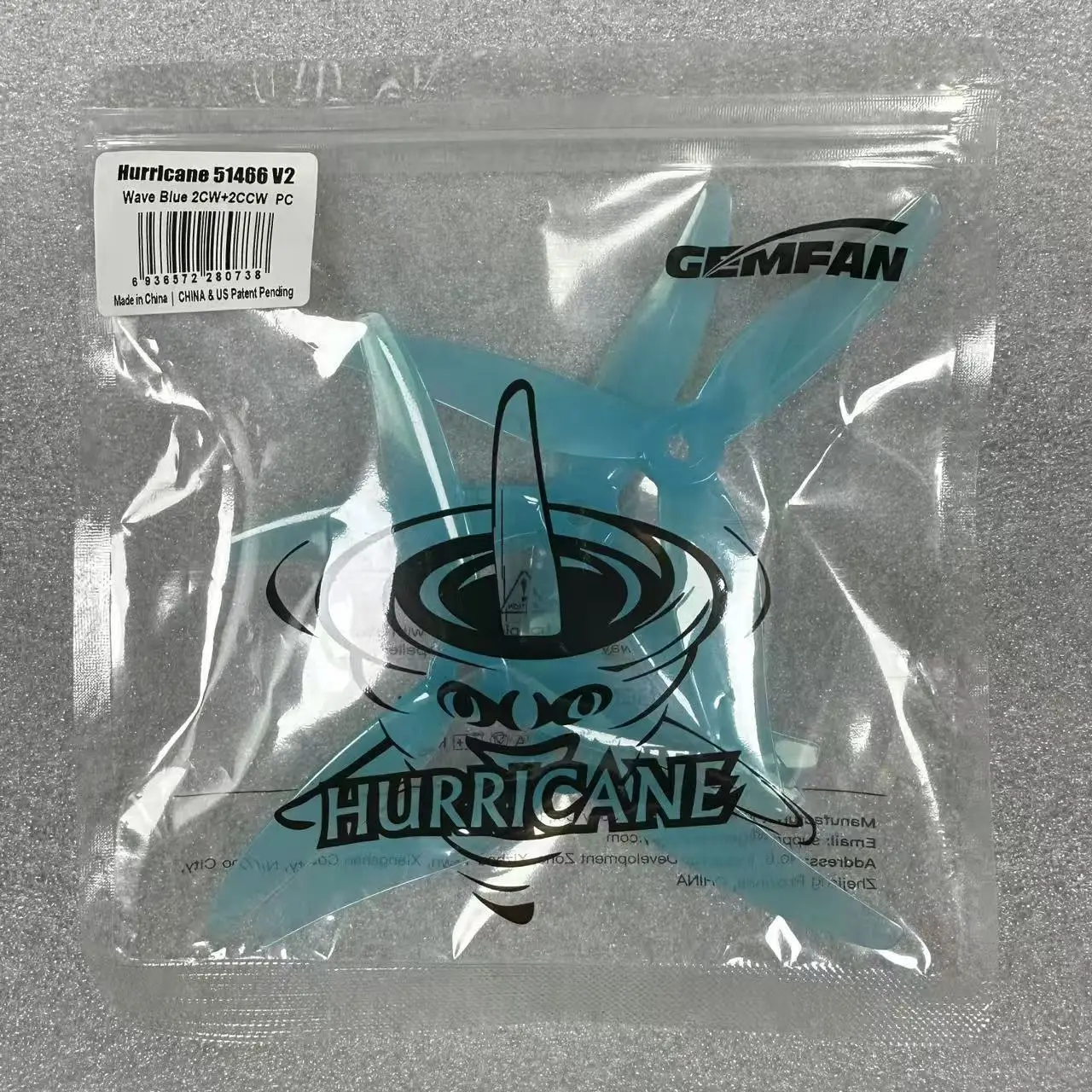 FPV GEMFAN Hurricane 51466 MCK Edition V2 5.1x3.6 Inch Propeller FPV Racing Drones First Person View kit fast shipping