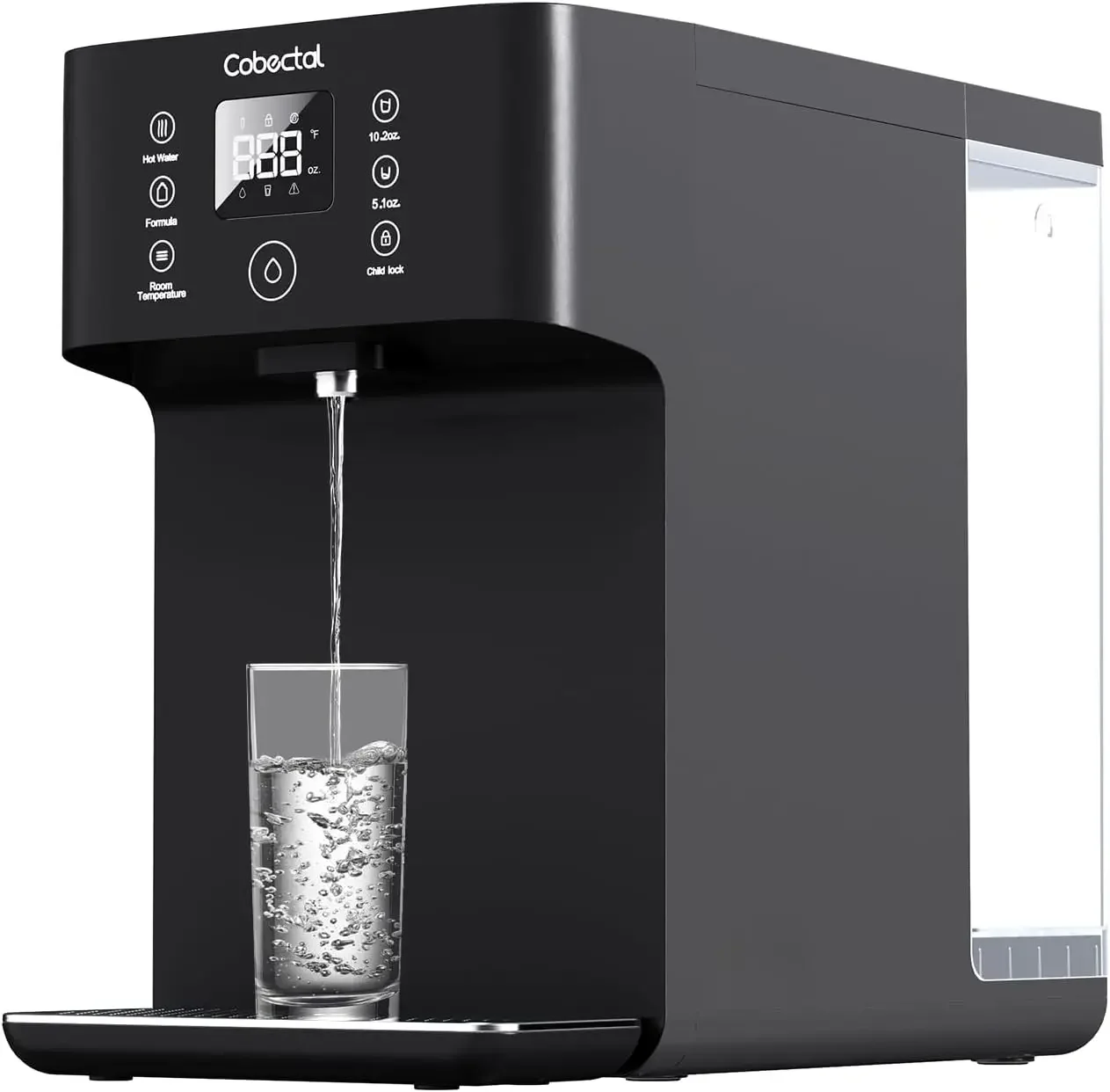 Countertop Reverse Osmosis Water Filter System, 8 Stage RO Water Purifier, 4:1 Pure to Drain, Reduce TDS, No Installation