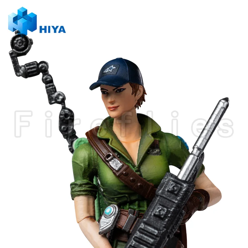 1/18 hiya 3.75 polegadas figura de ação requintado mini série g.i.joe lady jaye anime modelo brinquedo frete grátis