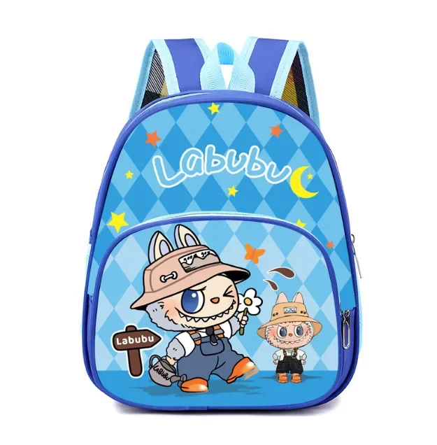 

Baby boy girl New Backpack Burden Reduction Ridge Protection Light Shoulder Bag Labubu Kindergarten Children Cartoon Schoolbag