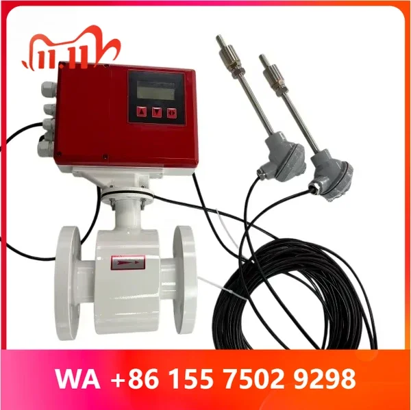 DN150 Electromagnetic Flowmeter Electromagnetic Heat Energy Flowmeter with Temperature Sensor