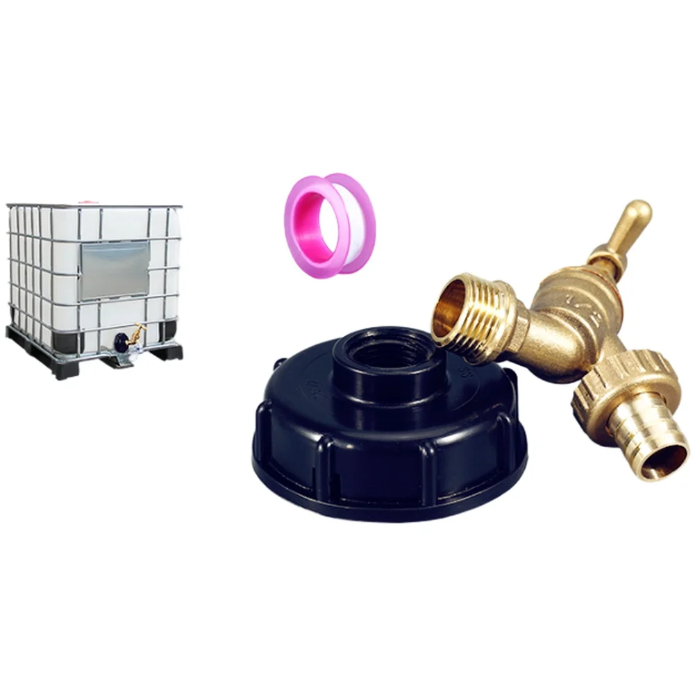 12 Inch 15mm Brass Tap Valve for IBC Buckets Resistant Accessory For Durable and Weather Resistant Outdoor Faucet