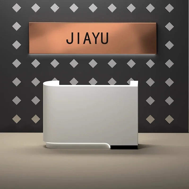 

Outfit Shop Simple Reception Desks Modern Originality White Customer Center Reception Counter Beauty Furniture 접수카운터 FYRD