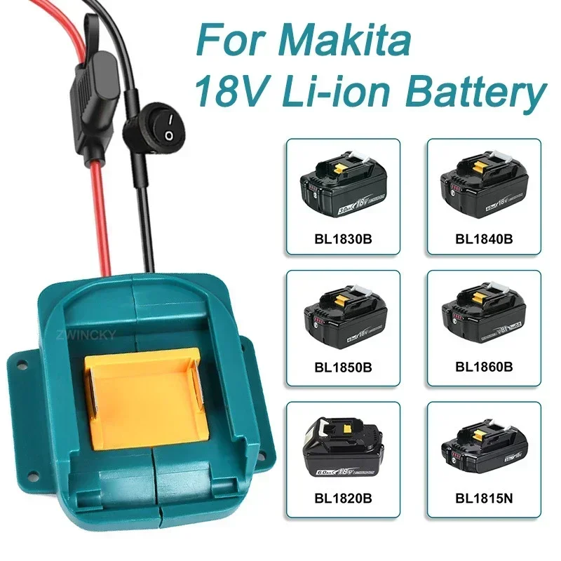 Imagem -05 - Bateria de Carro Igniter para Makita Dewalt Milwaukee 18v Li-ion Battery Automotive Jump Starter Kit de Energia de Emergência com Fusível e Interruptor