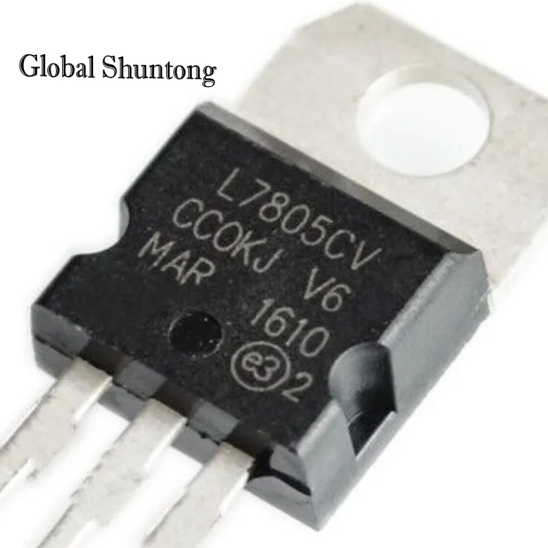 20Pcs Original L7805CV L7805 7805 Voltage Regulator 5V 1.2A TO-220 Three-terminal voltage regulator IC IC LM7805 Imported chip