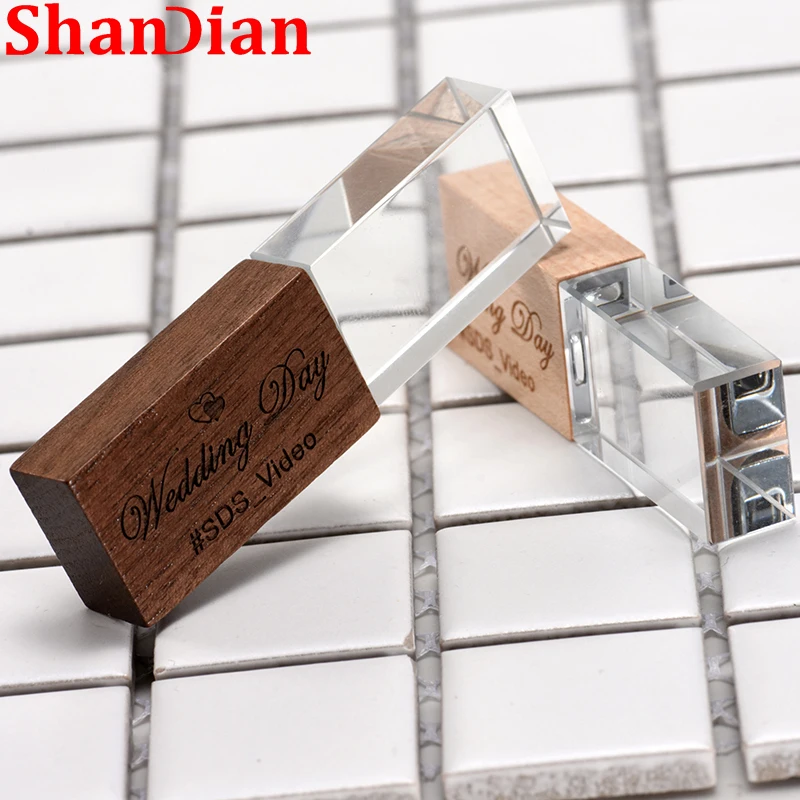 Деревянная магнитола с кристаллами, 128 ГБ, логотип под заказ, 64 ГБ, флешки, подарки для фотостудии, карта памяти 32 ГБ, 16 ГБ, U-диск 8 ГБ, 4 Гб