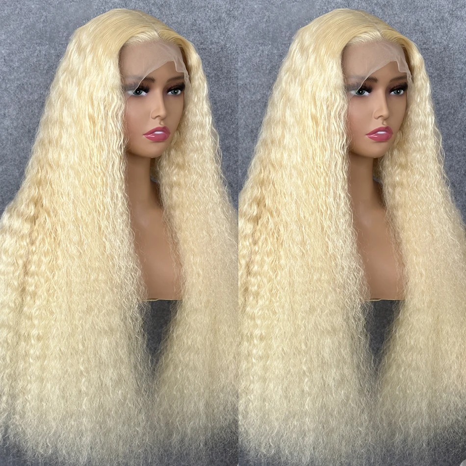 613 Blonde Lace Front Wig 13X6 Hd Lace Frontal Wig 13X4 Curly Lace Front Human Hair Wig Glueless Wigs Deep Wave Frontal Wig