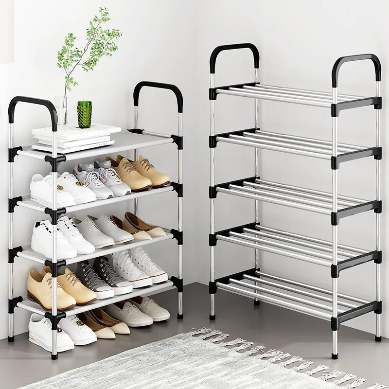 

Shoe Rack Multi-Layer Simple Household Iron Art Space Saving Assembly Plastic Storage Racks