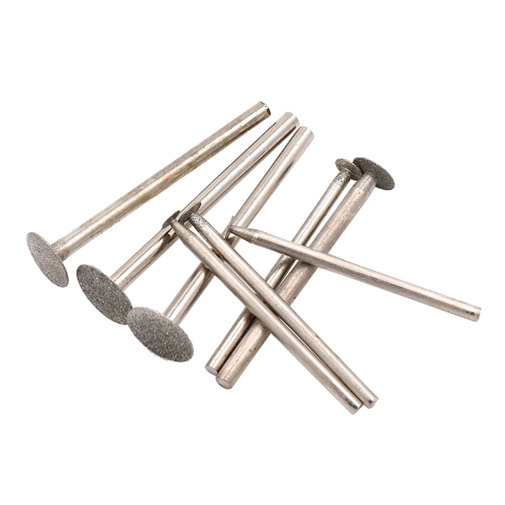 Diamant-Schleifgrat mit Körnung 60, 2,35/3 mm Schaft, Nadelspitze, Gravur, Schnitzen, Polieren, Jadestein-Bohrer für Dremel Rotary