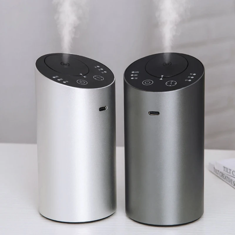 Difusor de Aceites Esenciales Ambientador Para Coche Nebulizador De Aromaterapia Sin Agua Máquina Aromática De Aceite Difusor De