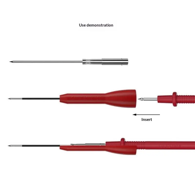 Multimeter Test Lead Extension Cover 2mm Non Destructive Testing Probe Needle for Automotive Electrical Repair