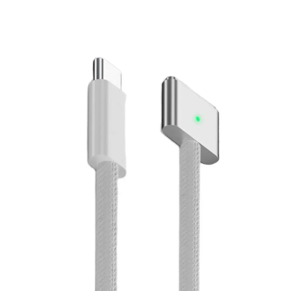 PD 140W USB Type-C Cable Indicator Light Aluminum Alloy Magnetic Charging Line Durable Wear Resistant USB-C Cord Adapter