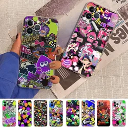 Splatoon Game Phone Case For iPhone 15 14 11 12 13 Mini Pro XS Max Cover 6 7 8 Plus X XR SE 2020 Funda Shell