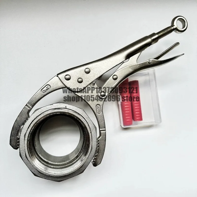 Portable large-mouth clamp pipe joint loading and unloading pliers Large-opening self-locking clamp pipe pliers