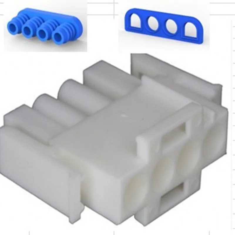5PCS 350779-4 Te original 4-hole rubber shell white 350536-3