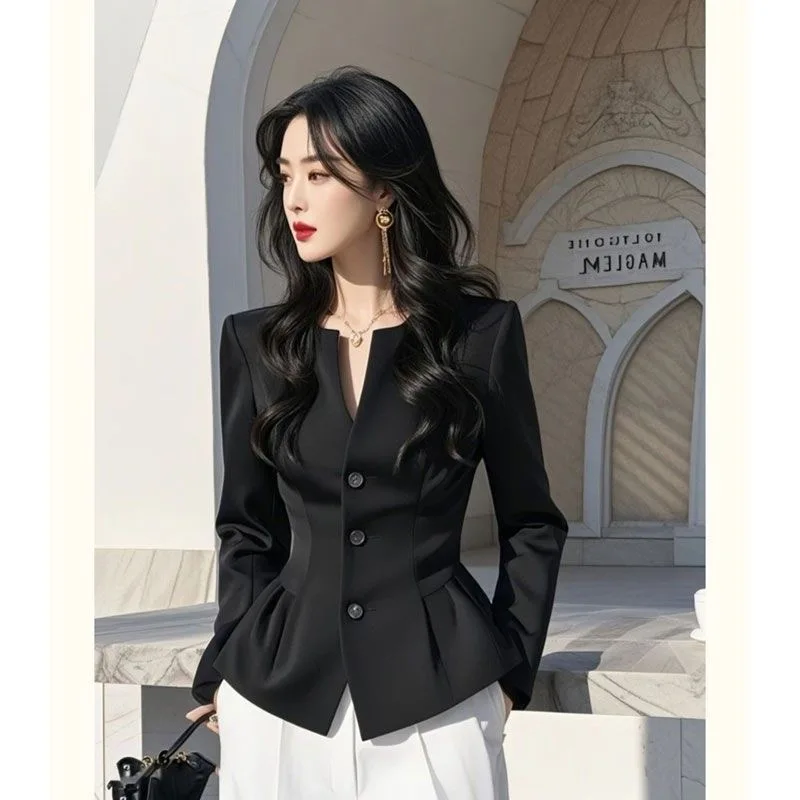 Elegant White Shirt Women's Fashion Spring 2026 Slim Fit Luxury Sensation Trendy Unique Top Long Sleeve Long Pants Set