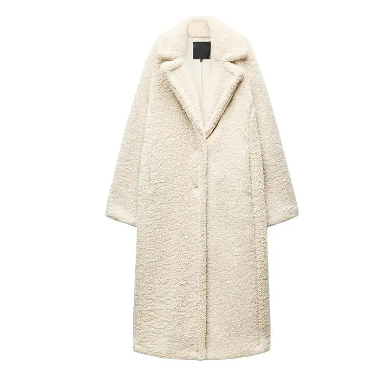 معطف نسائي طويل جديد لفصلي الخريف والشتاء، بتصميم كاجوال دافئ مع ياقة وأكمام طويلة، مصنوع من الصوف، قصة مستقيمة مناسبة للتنقل... #5