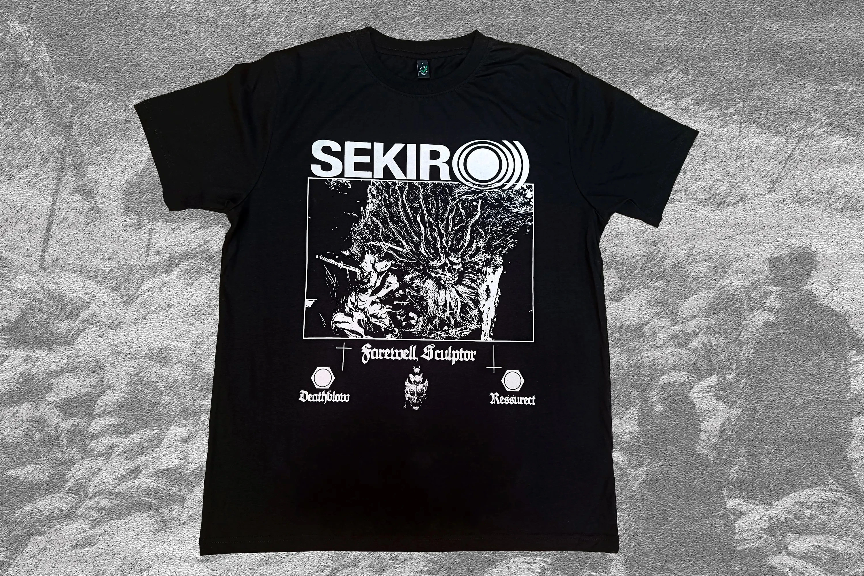 Sekiro T-Shirt Men Summer Japanese Shinobi Gaming Graphic Sh
