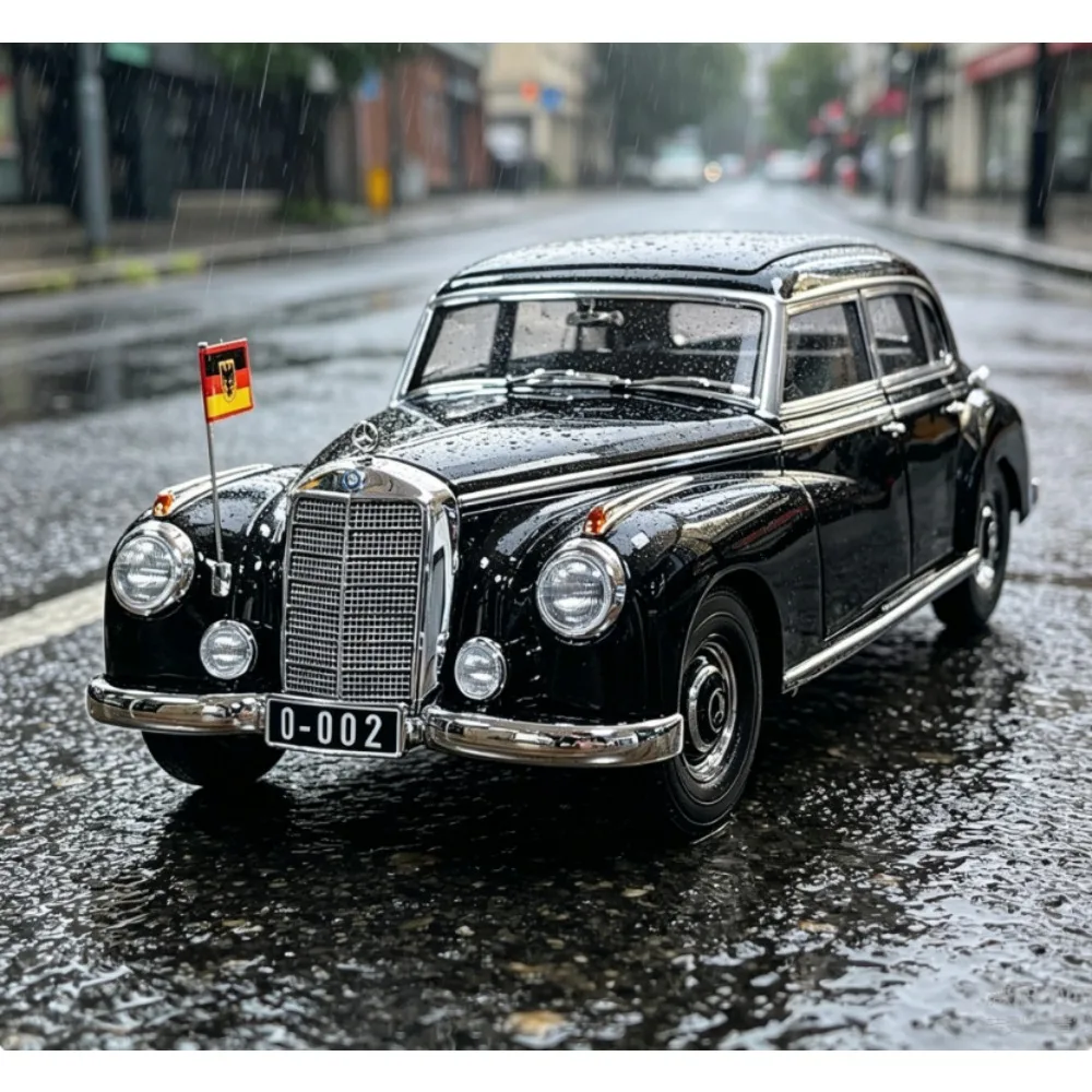 

1:18 Scale Norev Mercedes 300S W186 Old Classic Car Presidential Limousine Simulation Alloy Model Toy