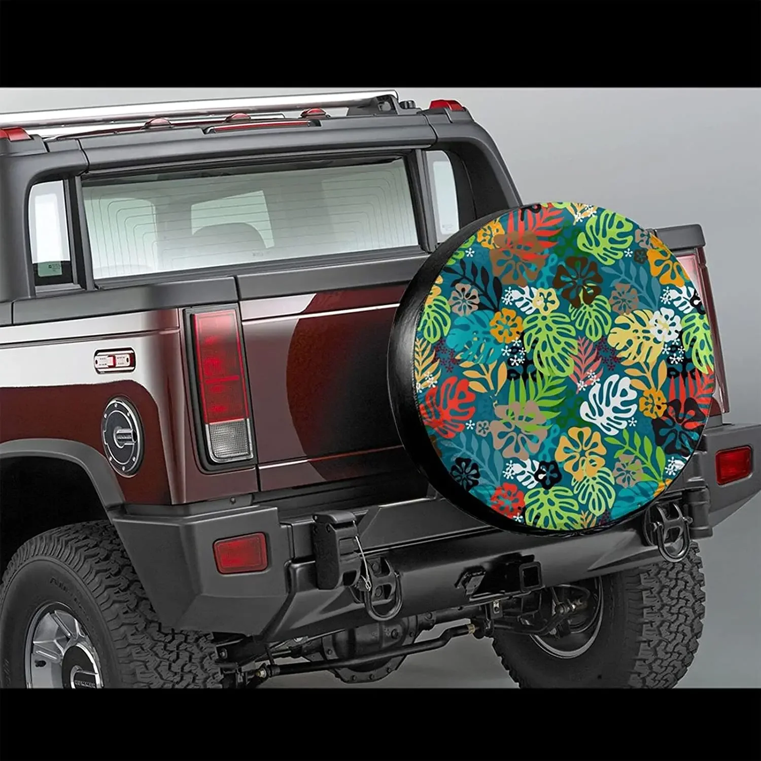 Fall Summer Exotic Floral Tropical Palm Banana Leaves Spare Tire Covers Cute Car Accessories For Women Rv Tire Covers For Traile