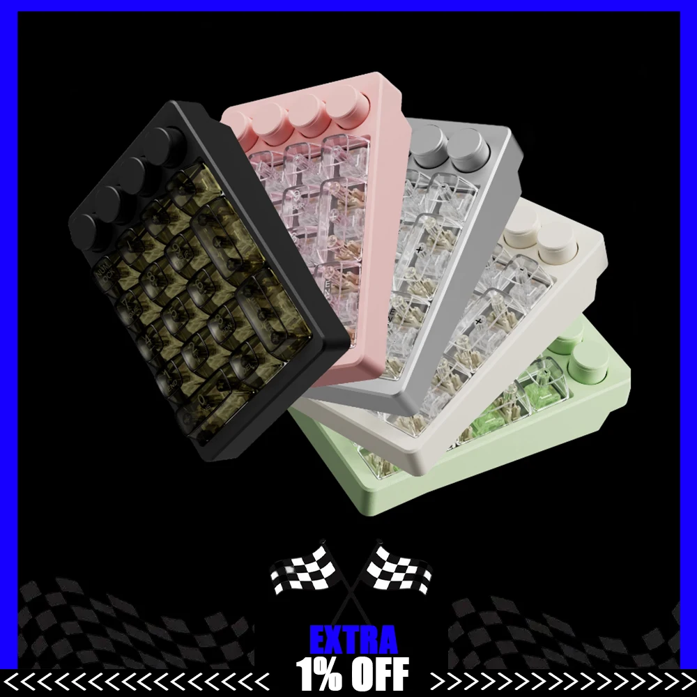 

MMD 21-клавишная мини-цифровая механическая клавиатура, проводная алюминиевая клавиатура с ЧПУ на заказ VIA RGB с возможностью горячей замены, игровая офисная клавиатура, настольный ПК, подарки