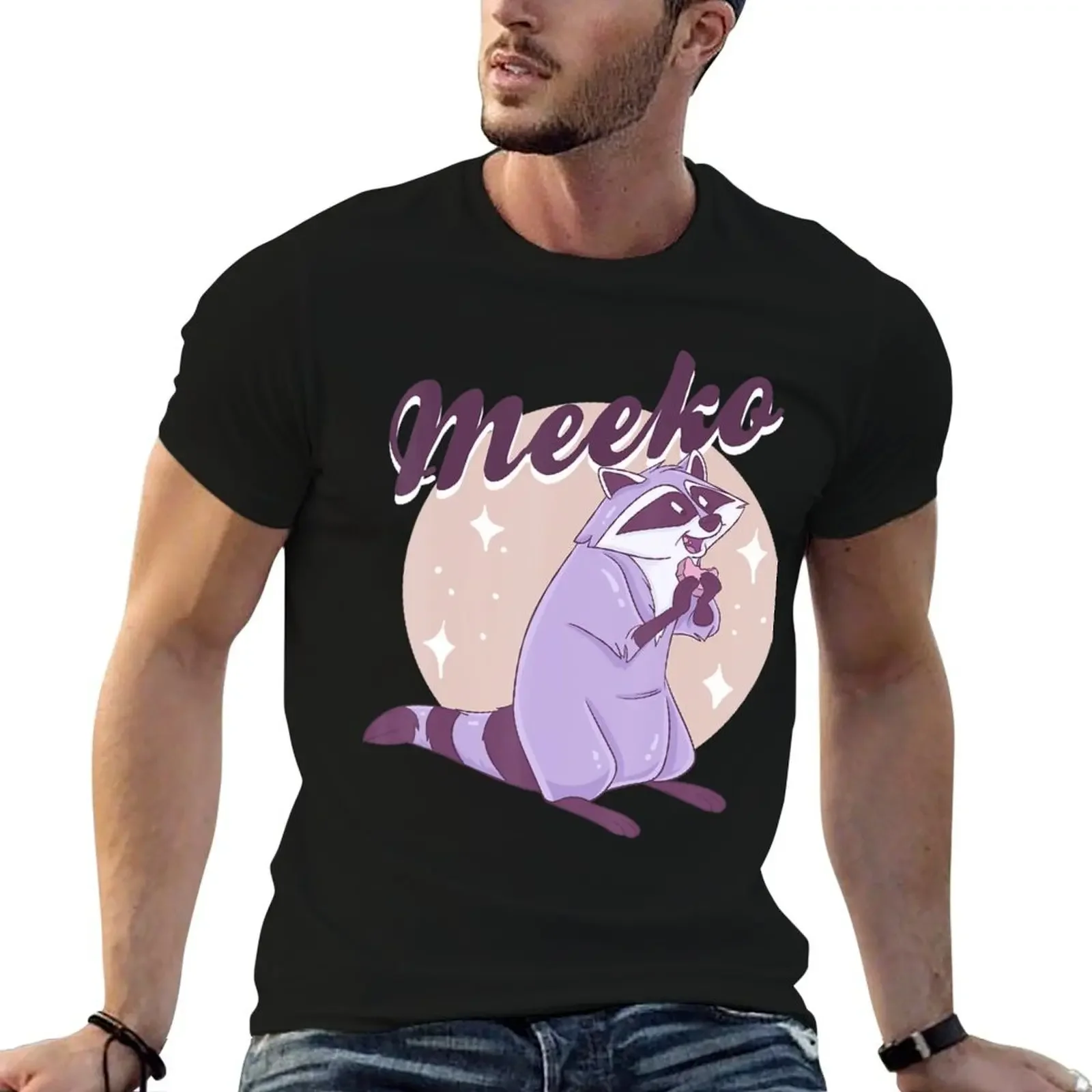 Lovely cute Animal is Eating in the Funny Mood T-Shirt rapper graphic tees boys animal print t shirt men