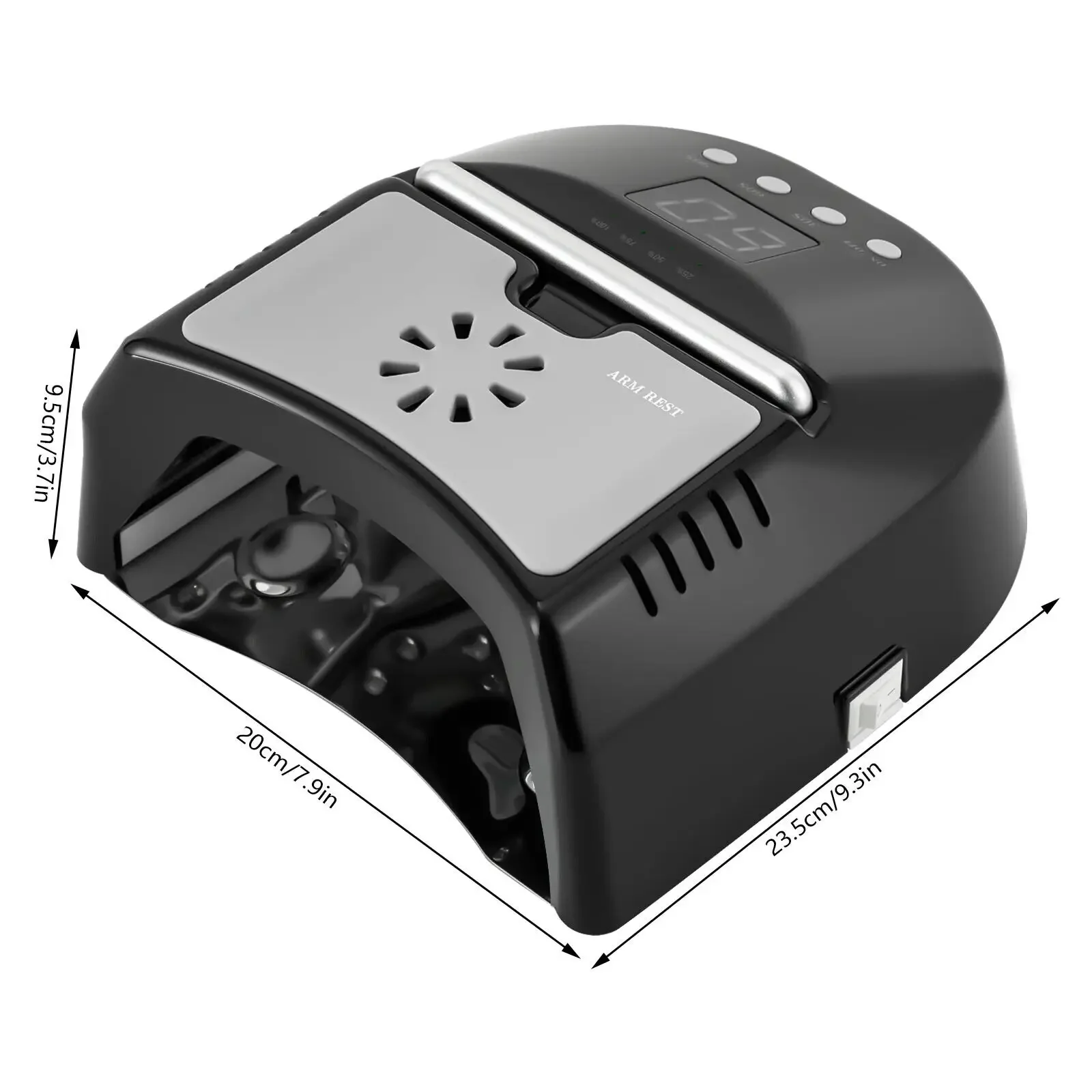 Verbesserte 72 W kabellose UV-LED-Nagellampe mit wiederaufladbarem Akku und Lüfter – professioneller Gel-Nageltrockner für Salon und Zuhause