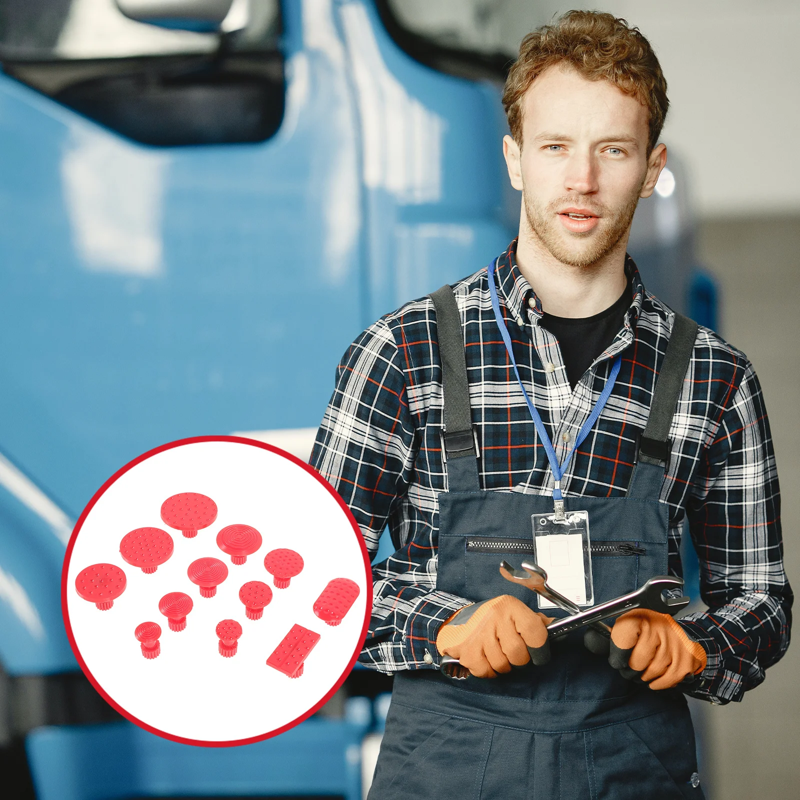 

12Pcs Car Dent Remover Tabs ABS Material No Scratch Easy Use Repair Kit Dent Puller Small Kit Puller Car Accessories