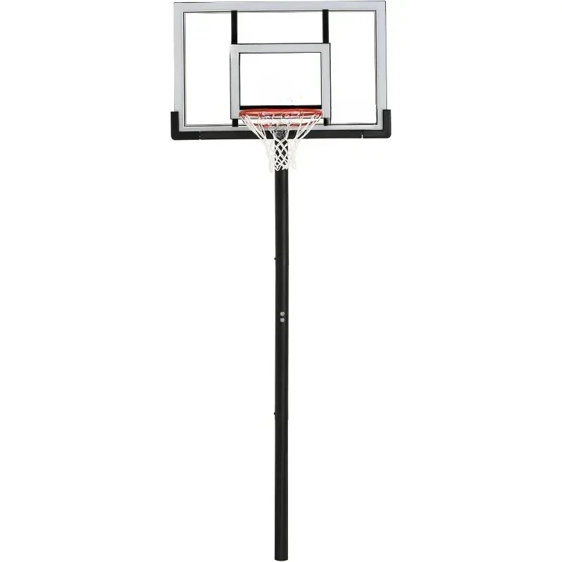 

In-Ground Basketball Hoop Polycarbonate Adjustable Basketball Training Equipment Basketball Hoop Team Sports Outdoor