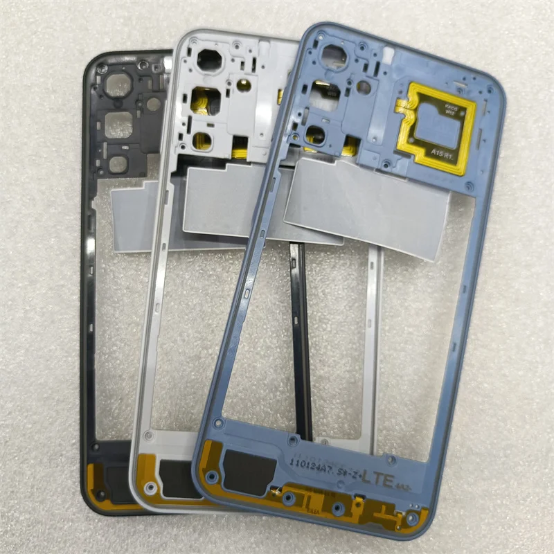 Middle Frame For Samsung Galaxy A15 4G 5G A155 A156 Middle Frame Front Housing Bezel Replacement Part With Side Button Key