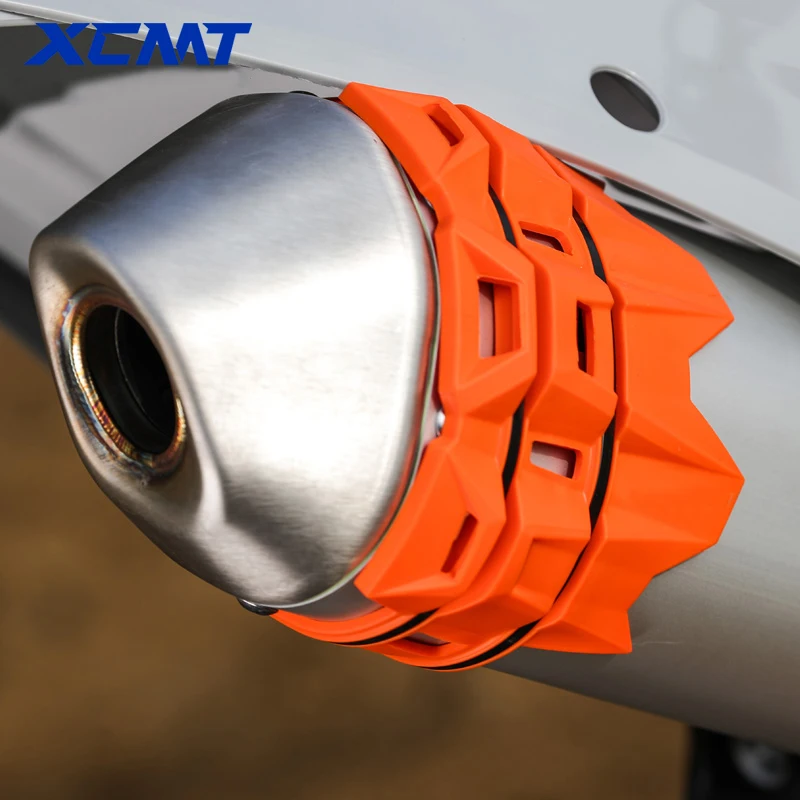 Universal Exhaust Protection Cover Motorcycle Exhaust Muffler  Protector Guard For KTM SX EXC Motocross Dirt Pit Bike