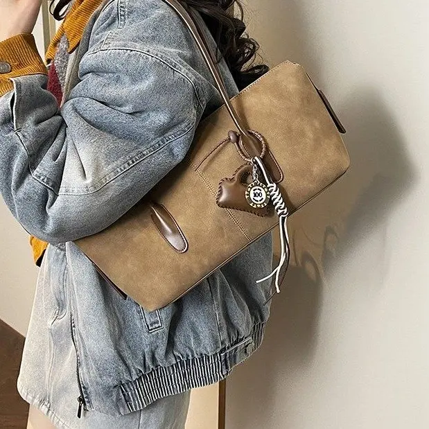 Elegant High-End Diaper Bag Women Designer Crossbody Messenger Bag Luxury Leather Handbag Minimalist Chic Large Tote